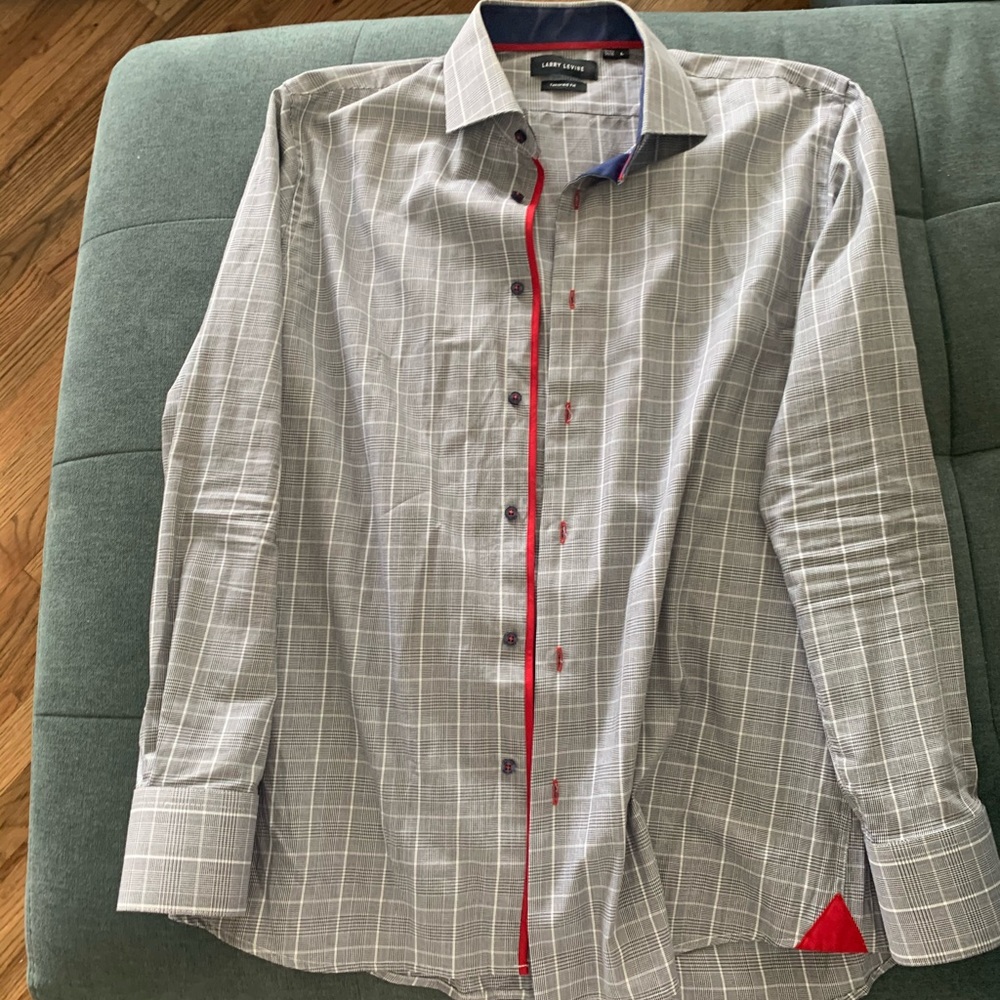 Larry levine mens dress shirt